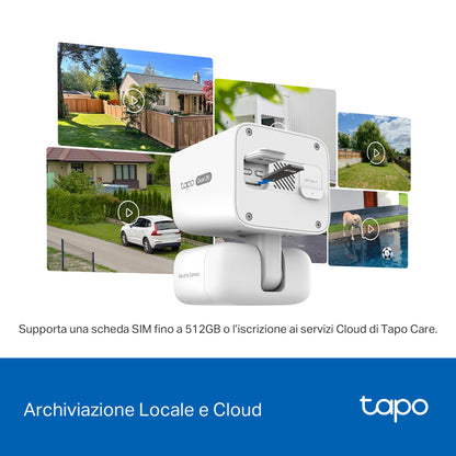 Tapo C645D KIT Telecamera WiFi Esterno 2K Doppio Obiettivo Solare, 360° PTZ