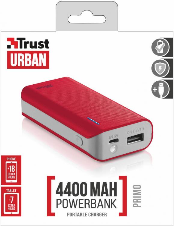 Tust-Urban Power Bank Externer Akku Tragbares Universal-Ladegerät 4400