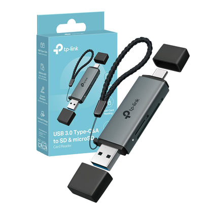UA430D Lettore di Schede SD & MicroSD, USB 3.0 Type-C & A
