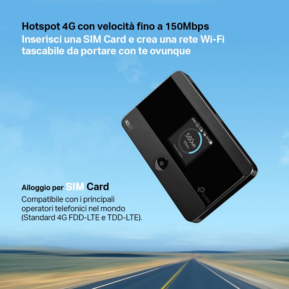 M7350 Saponetta Wi-Fi con SIM 4G LTE CAT4 N300Mbps