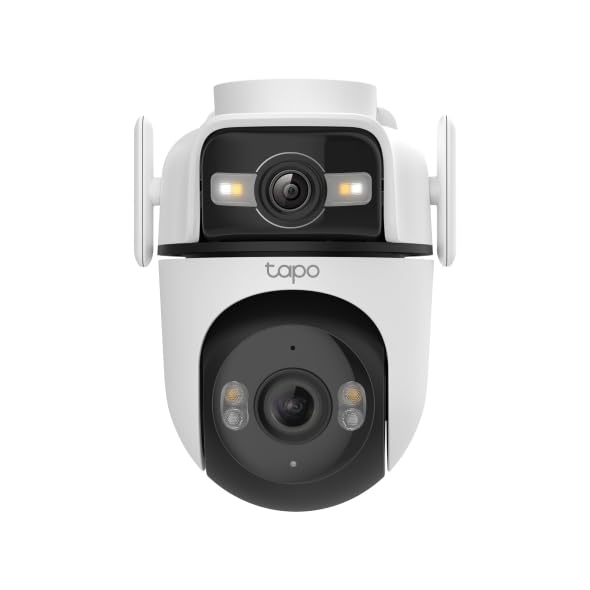 Tapo C545D Telecamera WiFi Esterno Doppio Obiettivo 2K 3MP, 360° PTZ
