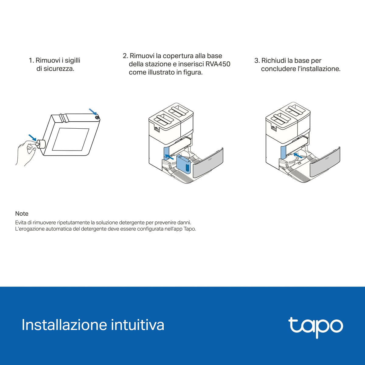 Tapo RVA450 Soluzione Pulizia Robot Aspirapolvere RV50, 500ml