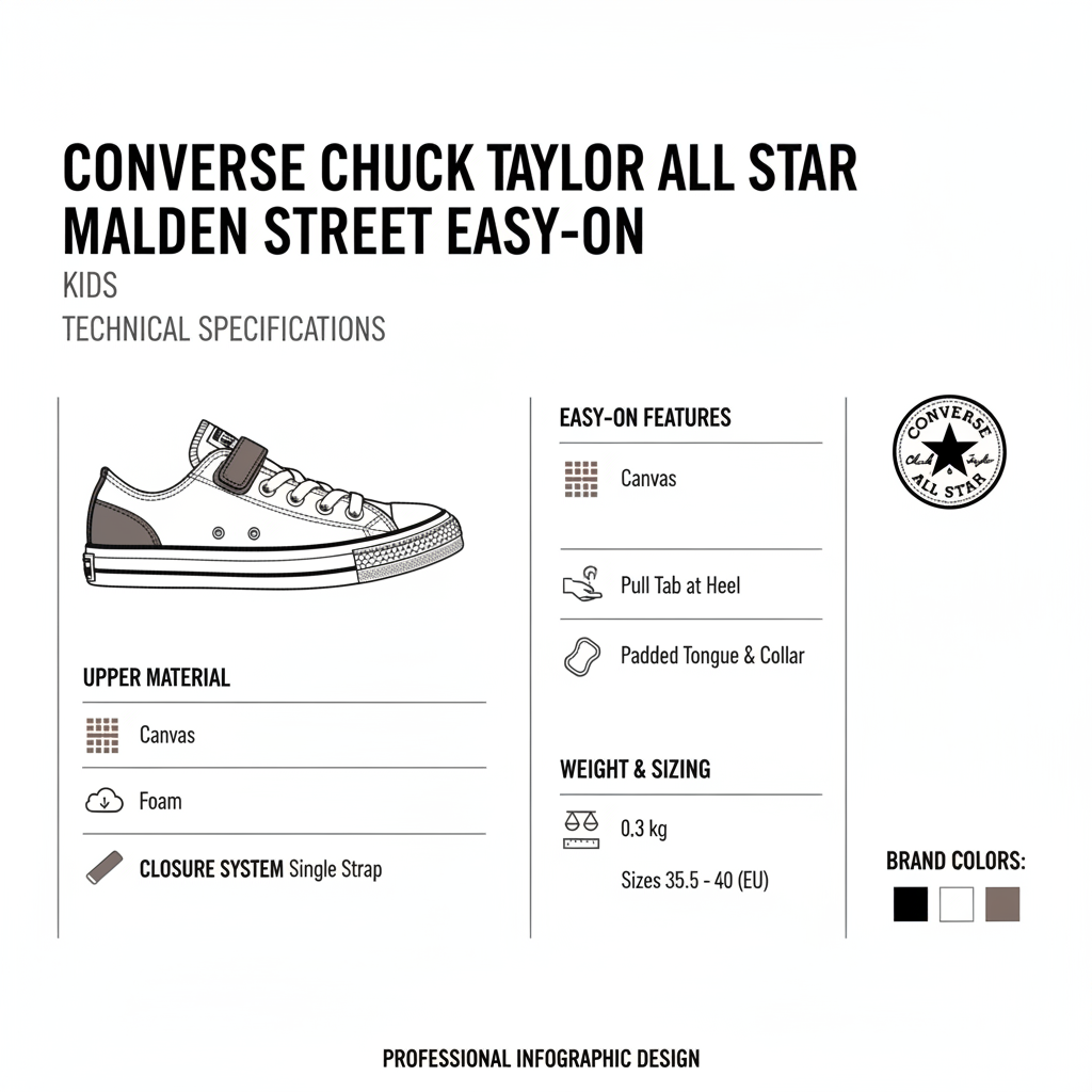 Converse Chuck Taylor All Star Malden Street Easy-On A15843C Mineral Brew Sneakers Junior