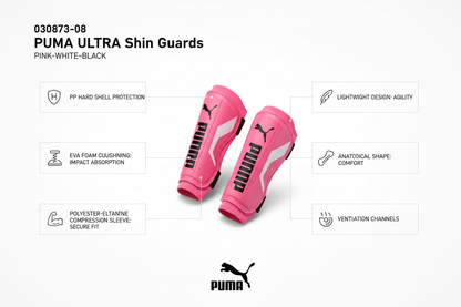 Puma - Parastinchi Calcio Ultra Rosa Bianco Nero - 030873-08