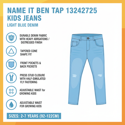 Name It Ben Tap 13242725 Jeans Bambino Blu Chiaro Denim