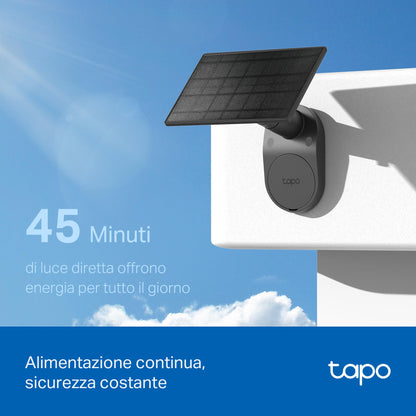 Tapo C411 KIT Telecamera WiFi Esterno 2K 3MP Batteria con Pannello Solare