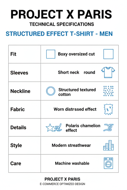 Project X Paris T-shirt Strutturata 2611109 Bianco