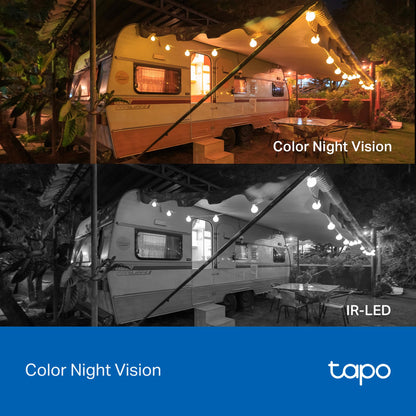 Tapo C411 Telecamera Wi-Fi Esterno a Batteria 2K 3MP, Visione Notturna a Colori