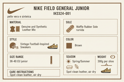 Nike Field General IH3324-001 Sneakers Junior Marrone