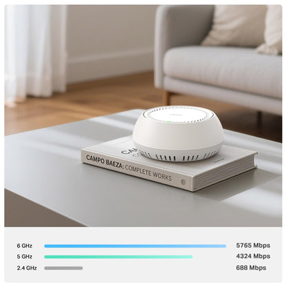 Deco BE65-PoE Sistema Mesh Wi-Fi 7 Tri-Band BE9300Mbps, 2 Porte 5Gbps, Supporto PoE, 3pz