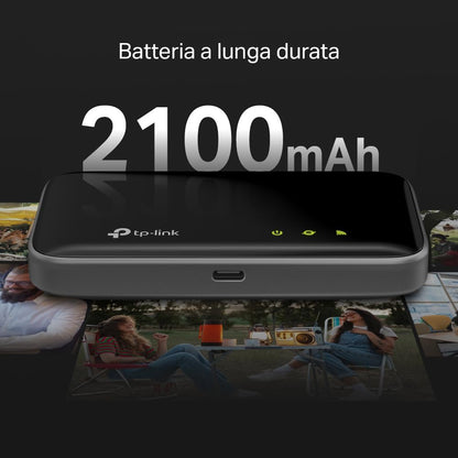 M7400 Saponetta WiFi 4G+, Cat6 AC1200 Dual-Band, Batteria da 2100mAh, Porta Type-C