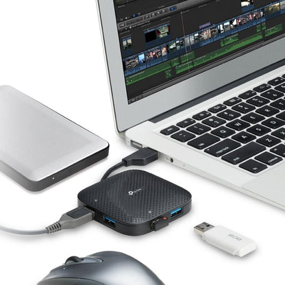 UH400 Hub USB 3.0 4 in 1, Design con Cavo Pieghevole