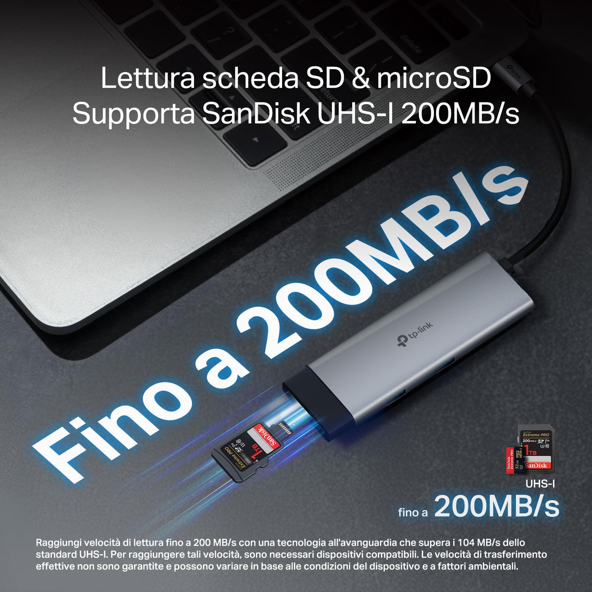 UH7021C Hub USB C 7 in 1, HDMI 4K@60Hz, SD & MicroSD UHS-I