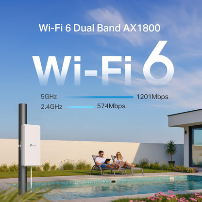 Archer NX200-Outdoor Router 5G con SIM Esterno WiFi 6 AX1800, 2.5GE PoE, IP66