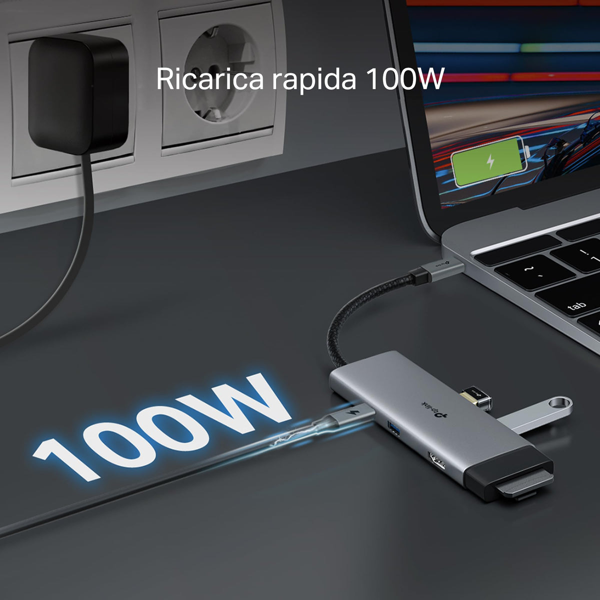 UH7021C Hub USB C 7 in 1, HDMI 4K@60Hz, SD & MicroSD UHS-I