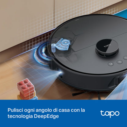 Tapo RV50 Pro Omni Robot Aspirapolvere Lavapavimenti 15000Pa con Base All-in-One