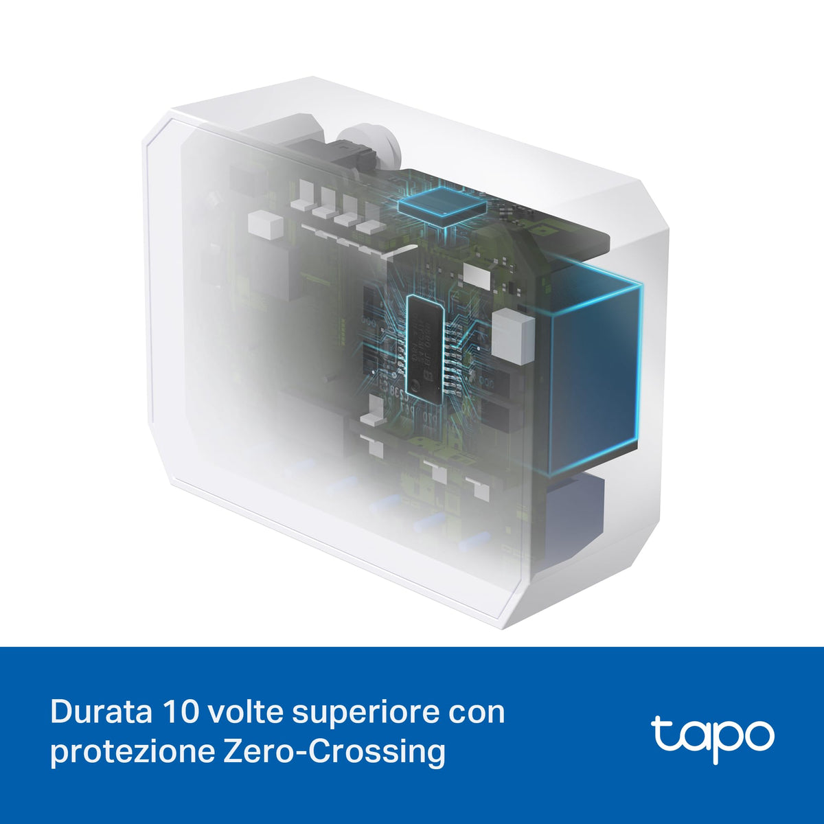 Tapo S110E Modulo Smart Relè WiFi Bluetooth, Contatto Asciutto/Bagnato