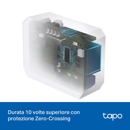 Tapo S110E Modulo Smart Relè WiFi Bluetooth, Contatto Asciutto/Bagnato