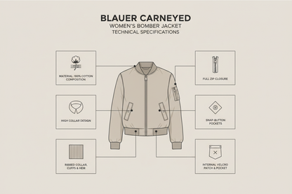 Blauer Donna Giacca Bomber CARNEYED 26SBLDC04460-007475 Beige