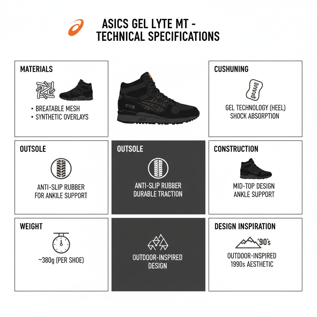 Asics Sneakers Gel Lyte MT 1193A035-001 Nero