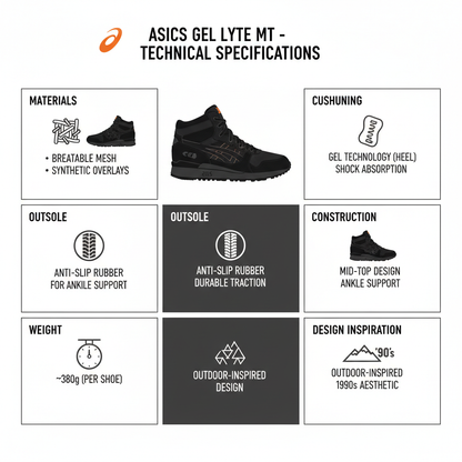 Asics Sneakers Gel Lyte MT 1193A035-001 Nero
