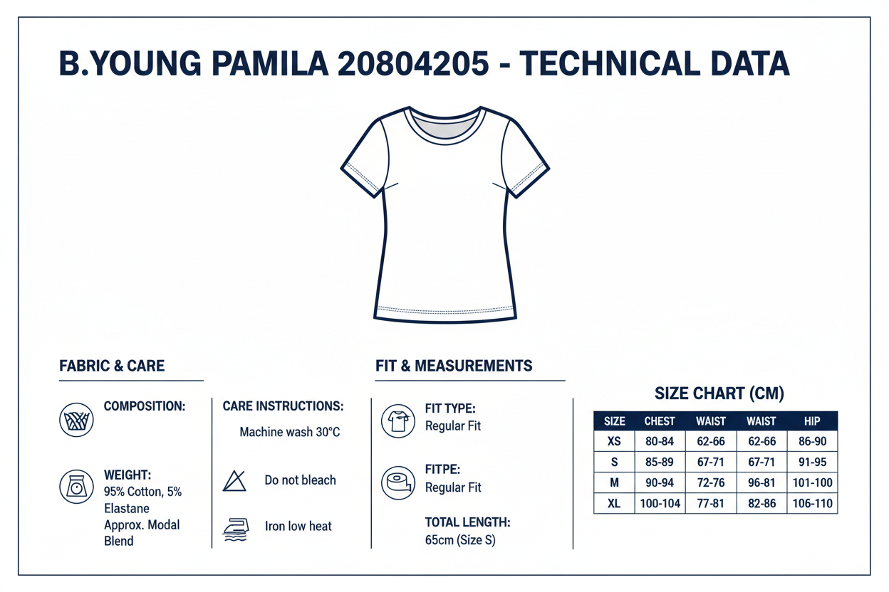 b.young Maglietta Donna Pamila 20804205 80466 Blu Scuro