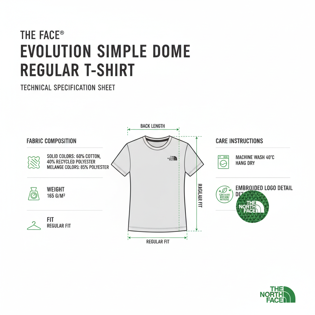 The North Face T-shirt Evolution Simple Dome Regular NF0A8CZ2G57 Verde