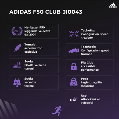 Adidas F50 Club Scarpe Calcio Uomo Viola - JI0043