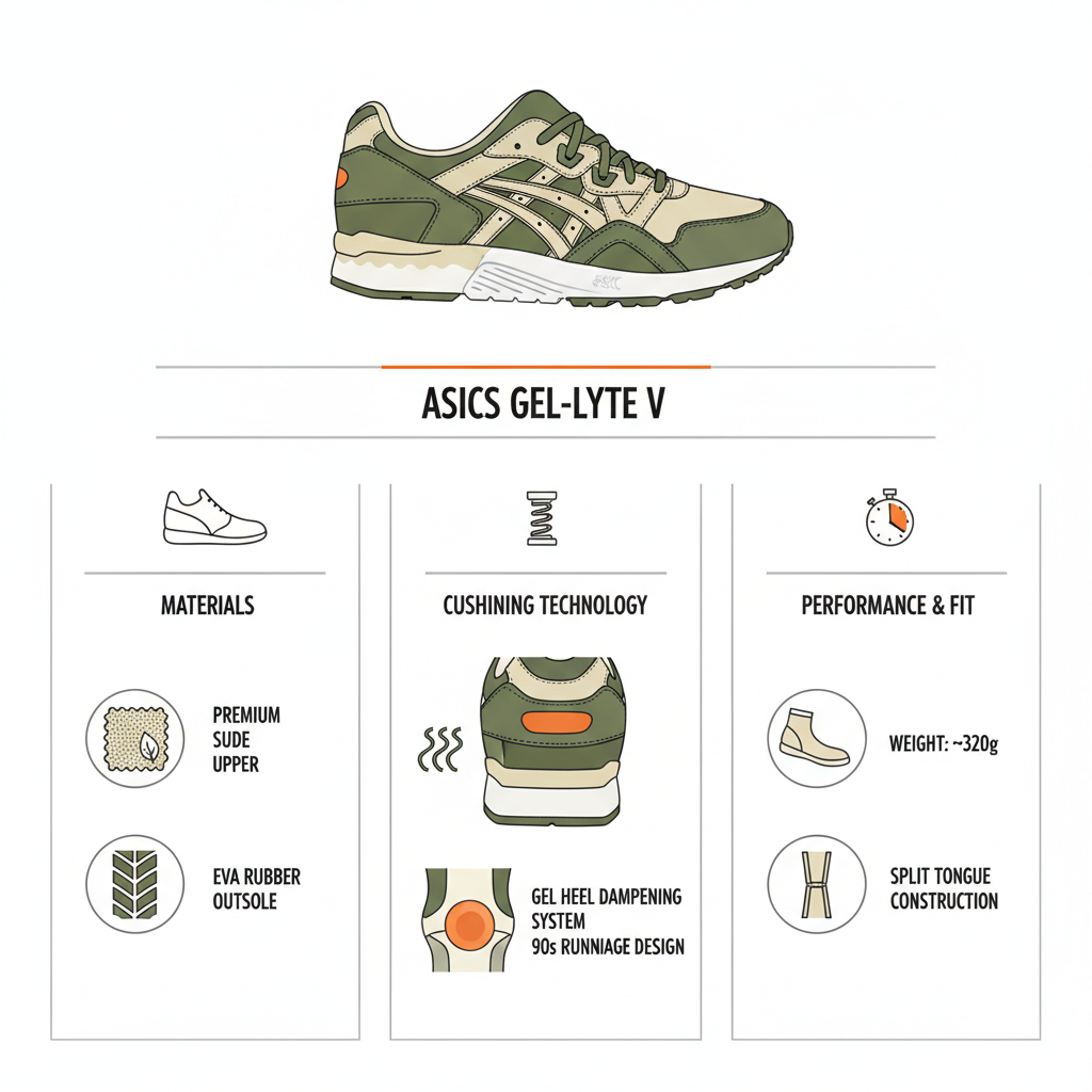 Asics Sneakers Gel Lyte V H817L-8205 Green Beige