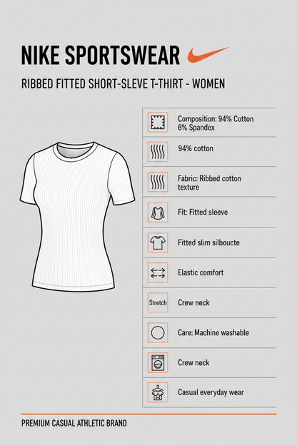 Nike Sportswear T-shirt Costine HV4994-100 Bianca
