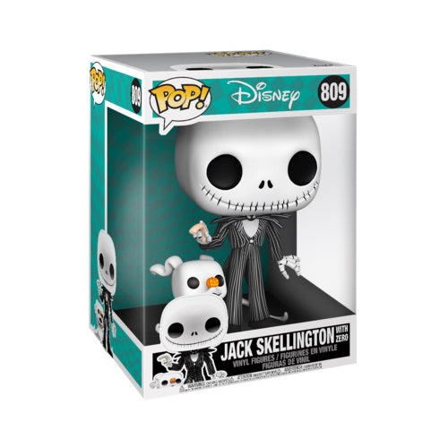 Funko Pop Disney Nightmare Before Christmas 809 Jack Skellington mit Zero 25cm TNBC