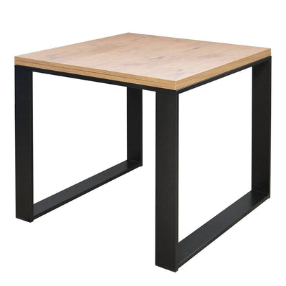 Ausziehbarer Tisch Tecno Libra mit anthrazitfarbenem Gestell, Maße 90x90/180 cm und 90x120/240 cm