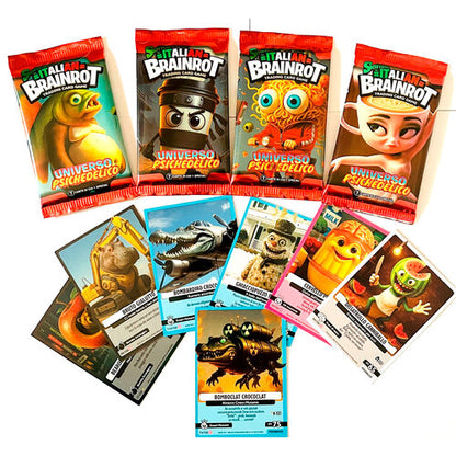 Skifidol Italian Brainrot Tcg Psychedelisches Universum 1 Booster (7 Karten) Italienisch Neu