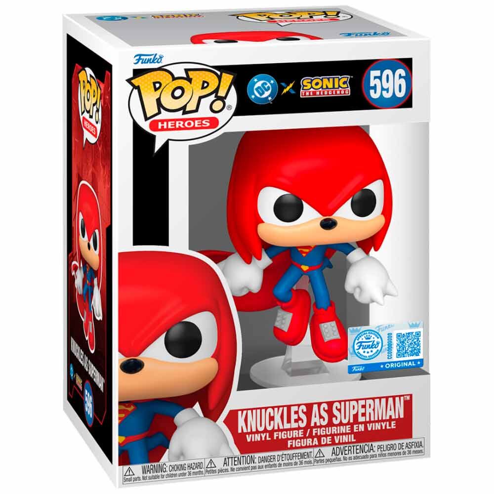 Funko Pop! Heroes DC X Sonic the Hedgehog - (596) Knuckles als Superman 9cm