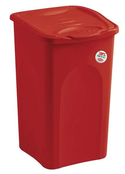 Wäschekorb 50 Liter mit Kunststoffdeckel verschiedene Farben