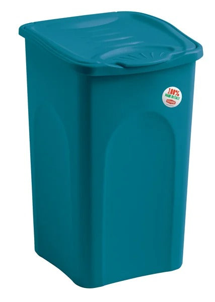 Wäschekorb 50 Liter mit Kunststoffdeckel verschiedene Farben