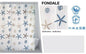 Multicolor Backdrop Shower Curtain with Hooks – 180x200h cm