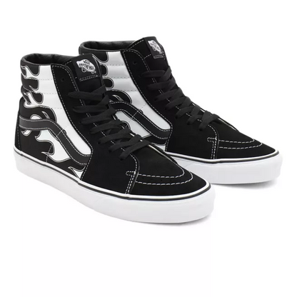 Vans Sk8-Hi Flame Lifestyle Sneakers Uomo Nero Bianco - VN0A32QGK681