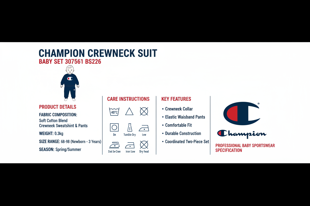 Champion Tuta Neonato Crewneck 307561 BS226