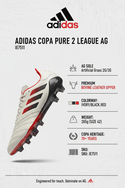 Adidas Copa Pure 2 League AG IE7511 Scarpe Calcio Erba Artificiale Avorio