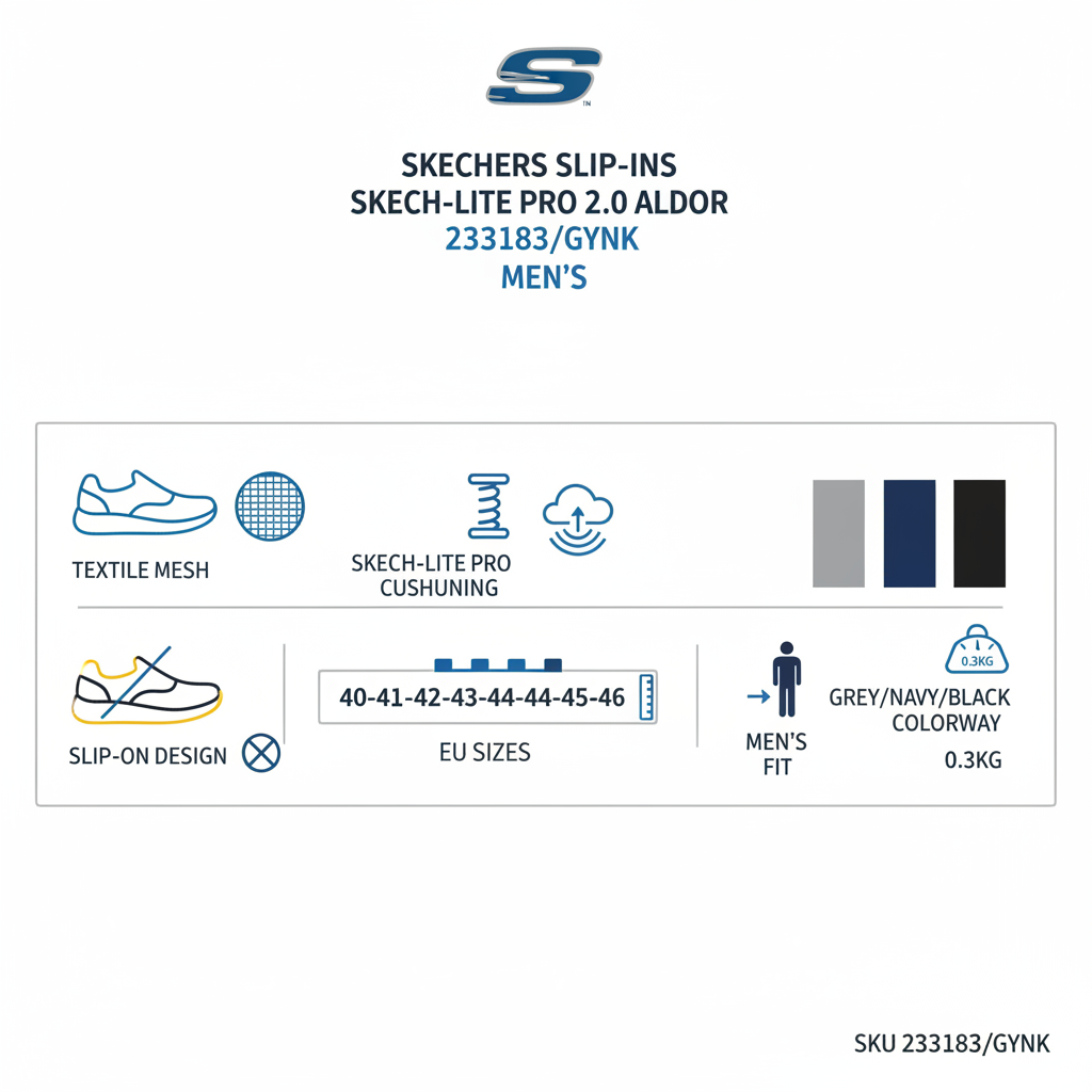 Skechers Slip-ins Skech-Lite Pro 2.0 Aldor 233183/GYNK Uomo