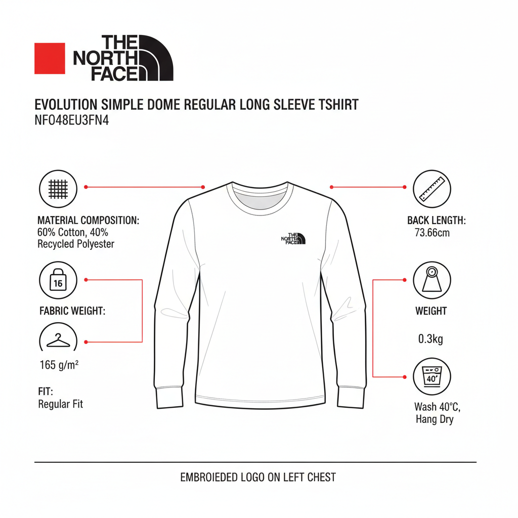 The North Face T-shirt Evolution Simple Dome NF0A8EU3FN4 Bianco Uomo
