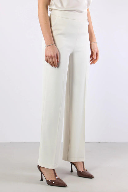 Relish Pantalone Palazzo Donna Vita Alta Avorio - LALIM RDP2607006025