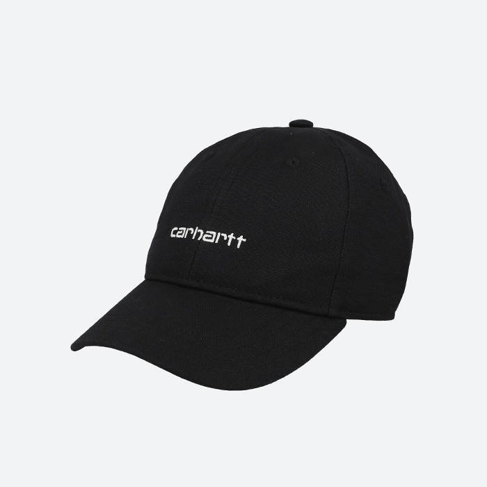 Carhartt Cappellino Script Canvas I028876 7 nero-bianco