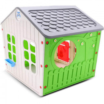 Casetta in plastica multicolor 140x108x115 cm, peso 13,2 kg