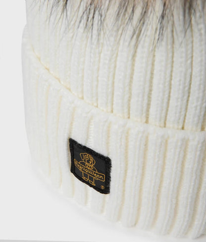 RefrigiWear Snow Flake Hat B05518 MA9083 A00010 Donna Bianco - Berretto con Pompon
