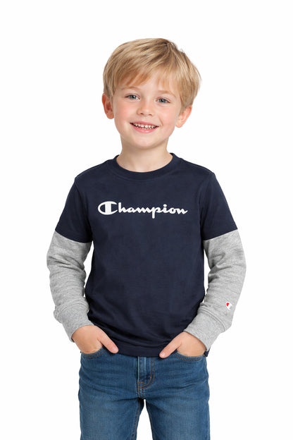 Champion T-shirt Manica Lunga 307324 BS501 - Blu Navy Uomo Donna