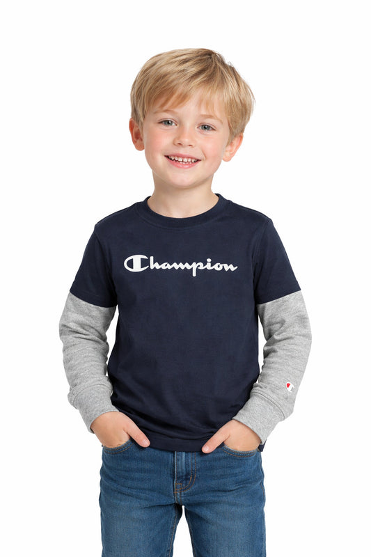 Champion T-shirt Manica Lunga 307324 BS501 - Blu Navy Uomo Donna