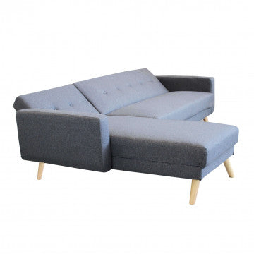 Modernes Schlafsofa mit Metall- und Holzgestell