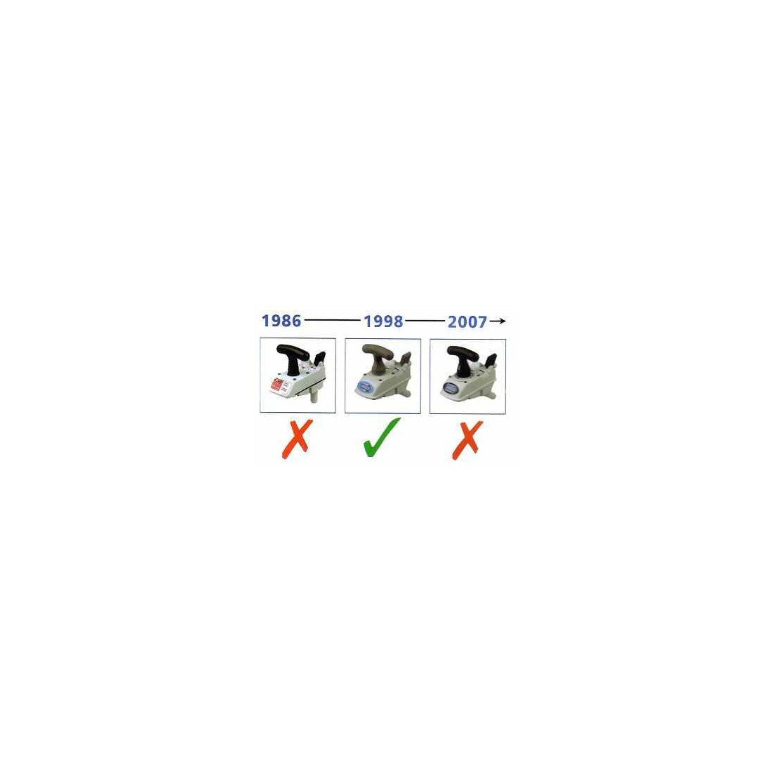 Jabsco Kit Manutenzione Toilet 1998 Maniglia Grigia